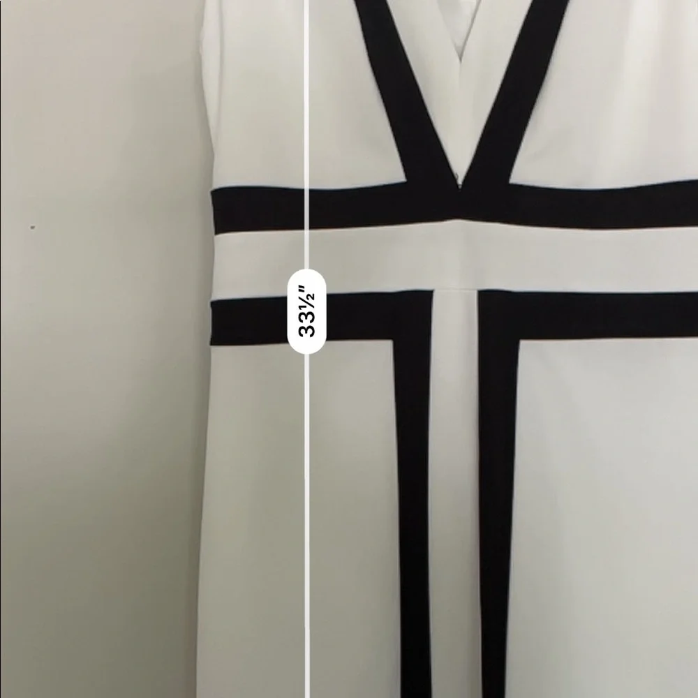 Fabrik white v-neck semi formal dress - Picture 5 of 5